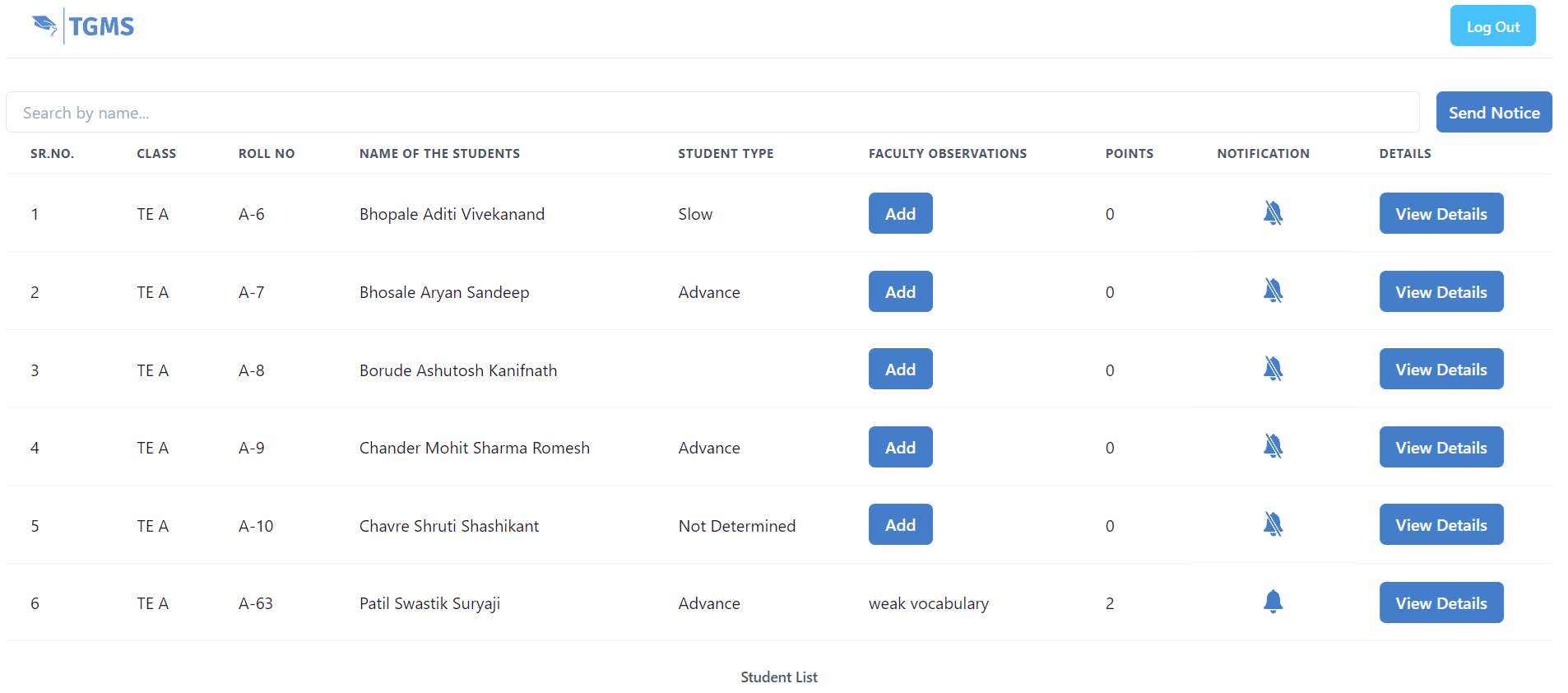 Teacher Guardian Mentoring System — 4